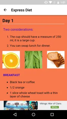 Express Diet android App screenshot 2